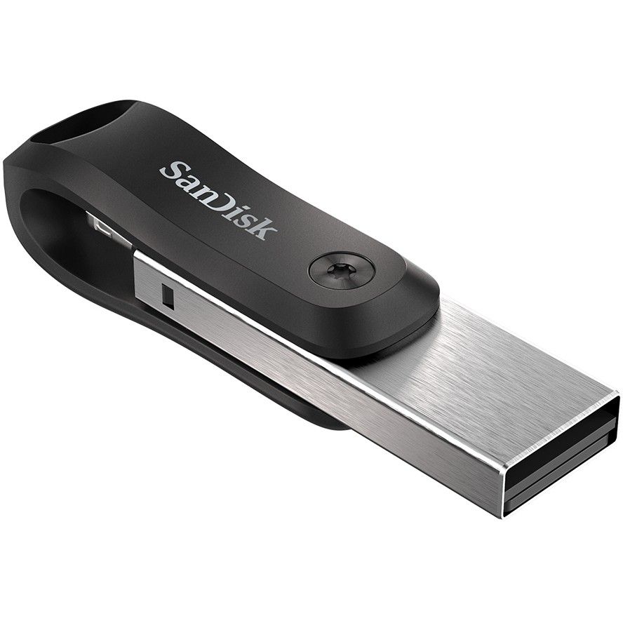 USB Flash Drive SanDisk iXpand Go 256GB USB 3.1 Apple Lightning - Zezë / Argjend - Figura 6
