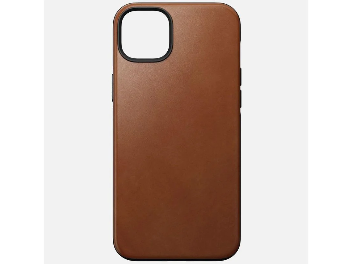 Aksesorë për telefon Nomad Modern Leather Case për iPhone 14 Plus – Kafe e hapur