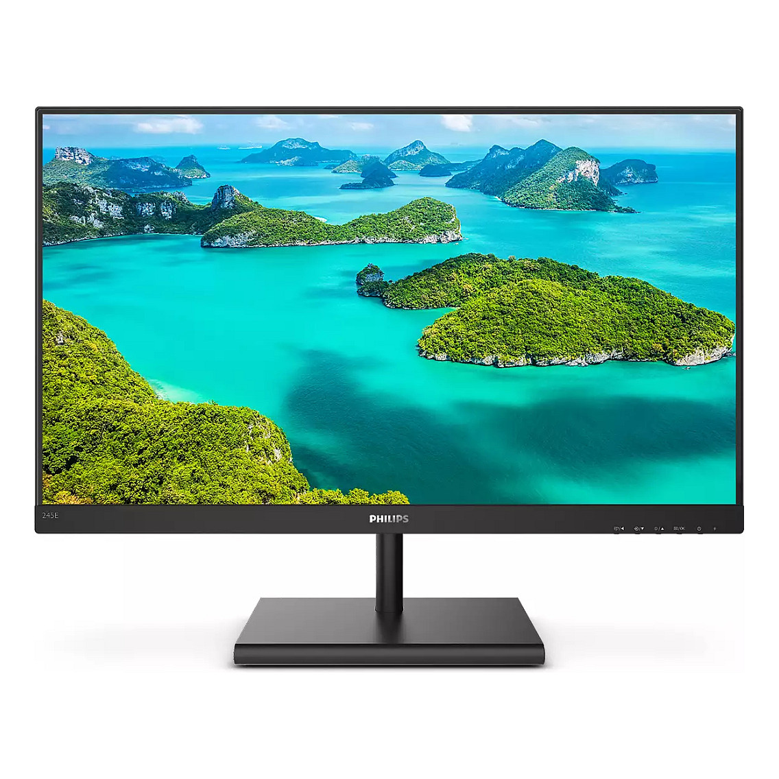 Monitor Philips E-line 245E1S / 24"/ 2K Ultra HD IPS / LCD / 75Hz / 4ms / HDMI+VGA+DP - Zezë