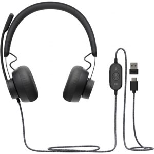 Kufje me Kabllo Logitech / Zone Wired / Microsoft Teams / On-Ear / USB-C - Zezë