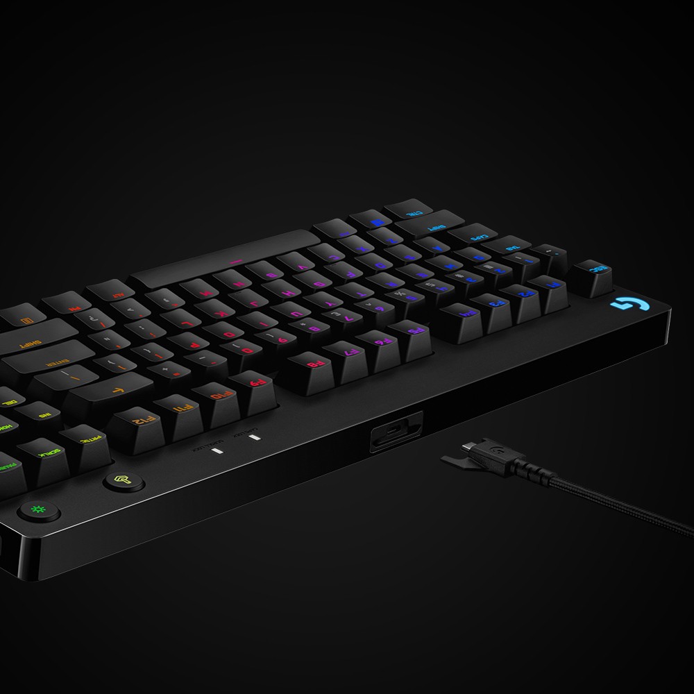 Tastierë Gaming me kabllo Logitech Pro Gaming / Mekanike GX Blue / QWERTZ Gjerman - Zezë - Figura 2