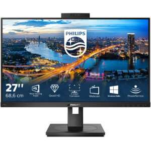 Monitor Philips 275B1H / 27" / 2K Ultra HD IPS / LED / 75 Hz / 4 ms / HDMI+USB+VGA+DVI+DP - Zezë