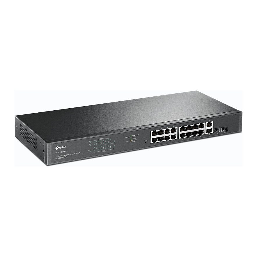 TP-Link SG1218MP 18-Port Gigabit PoE+ Switch me 250W PoE Budget dhe 2x SFP Uplink Rackmount - Figura 2