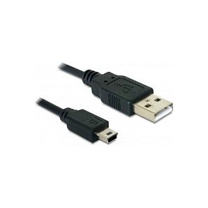 Kabllo USB 2.0 DELOCK / Mini‑B Standard 5‑Pin / 0.7m - Zezë