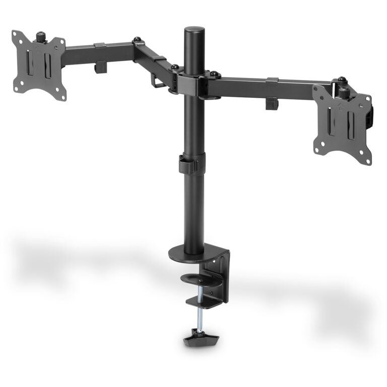 Mbajtës për monitor Digitus DA-90400 / Për dy monitora / Deri ne 32 Inch / 8 kg / I zi