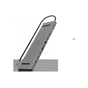 Docking Station Acer / 100W / 3xUSB-A / 1xUSB-C / 2xHDMI / 1xVGA – Gri