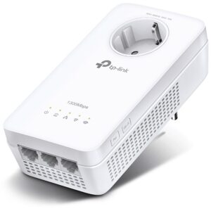 Power-LAN INTD TP-LINK Powerline WPA8631P AV1300-AC1200-Gigabit-WLAN-Powerline with power outlet