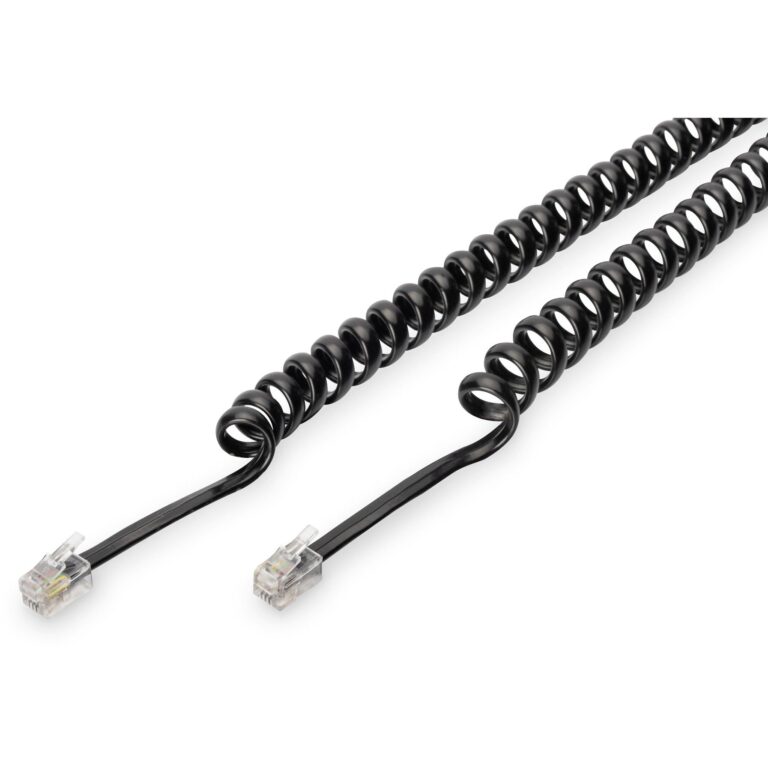 Aksesorë për telefon fiks Digitus UAE Modular Spiral Cable - Zezë