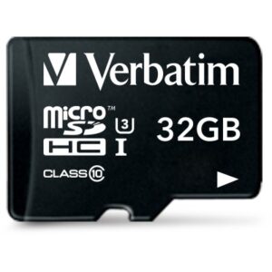 Kartë Memorie SD CARD 32GB Verbatim Pro MicroHC 90MB/s +Adapter