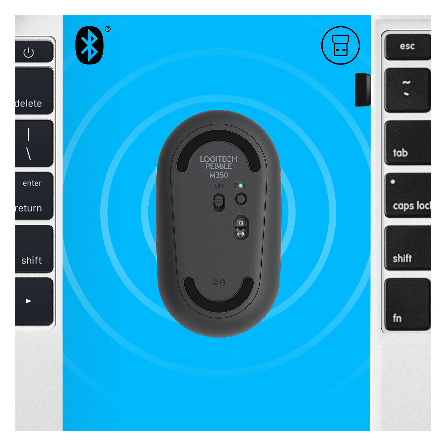 Maus pa kabllo Logitech Pebble M350 -Zezë - Figura 5