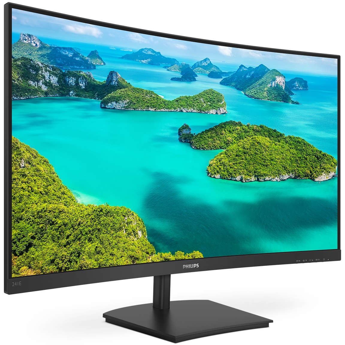 Monitor i lakuar Philips 241E1SC / 23.6" Full HD 75 Hz 4 ms VA Curved / HDMI / e zezë - Figura 5
