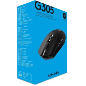 Maus Logitech G G305 Wireless Gaming Mouse – Optical, 6 Buttons, 2.4 GHz USB Receiver, Black