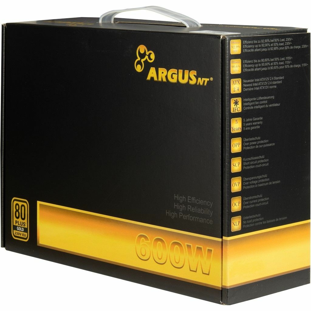 Furnizues Energjie 600W Inter-Tech Argus GPS-600 80+ Gold - Figura 5