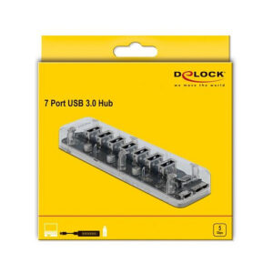 HUB DeLOCK USB 3.0 / 7×Ports – Transparente 6