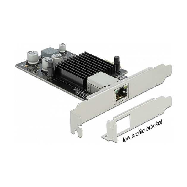 Karta të rrjetit DeLOCK PCI Express x1 / Gigabit LAN / 1× RJ45 PoE+ / Intel i210