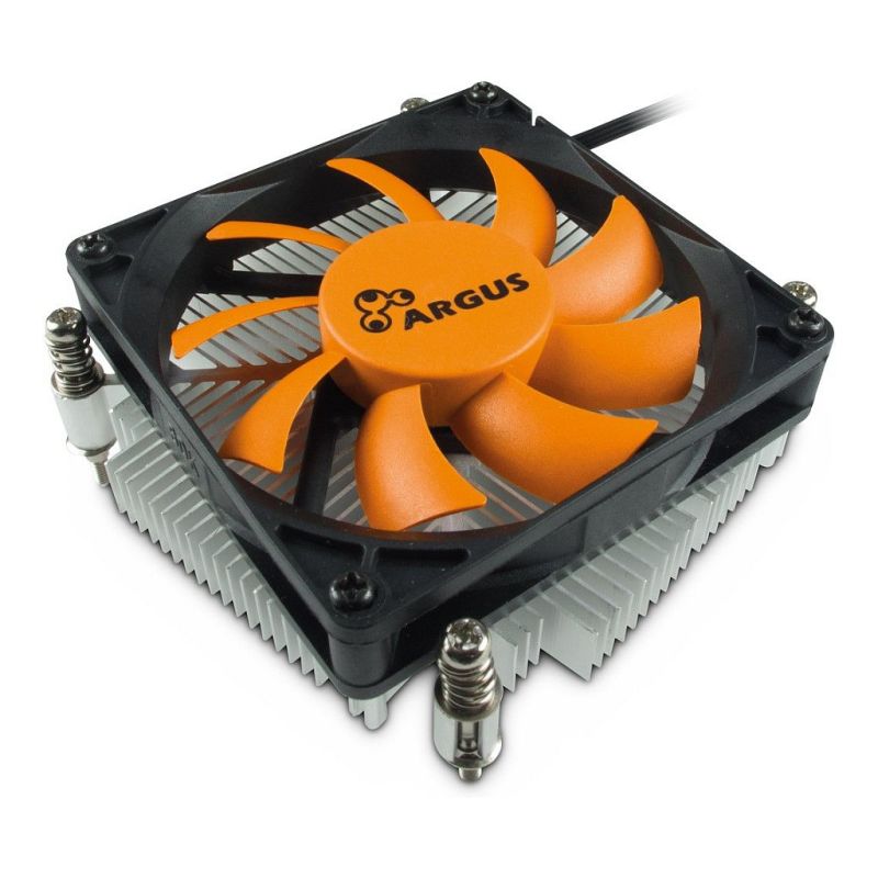 Ftohës për Procesor K Cooler Inter-Tech Argus T-200 / CPU Cooler - Zezë / Portokalli