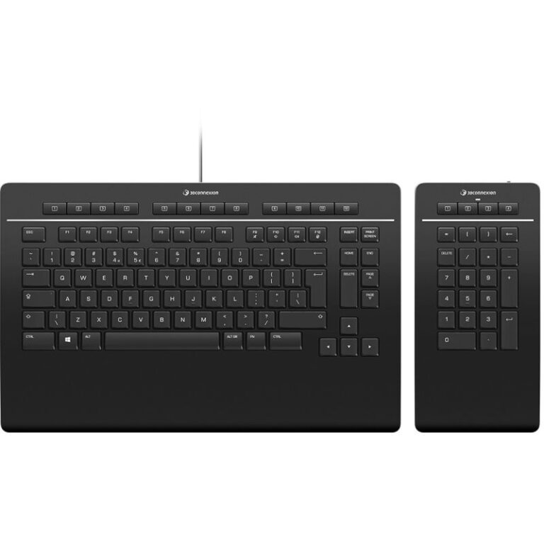 Tastierë Me kabllo 3DCONNEXION Keyboard Pro with Numpad / QWERTZ (Gjermanisht) - E Zezë