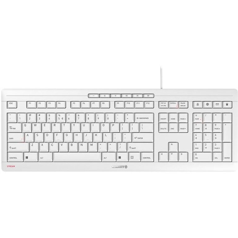 Tastierë Me kabllo Cherry Stream JK-8500EU-0 USB QWERTY Keyboard - Bardhë