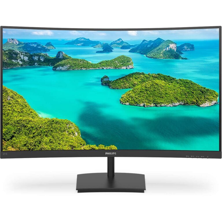 Monitor i lakuar Philips 271E1SCA / 27" Full HD 75 Hz 4 ms VA Curved / HDMI / e zezë