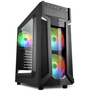 Kasë Sharkoon VG6-W RGB Midi Tower ATX - Zezë