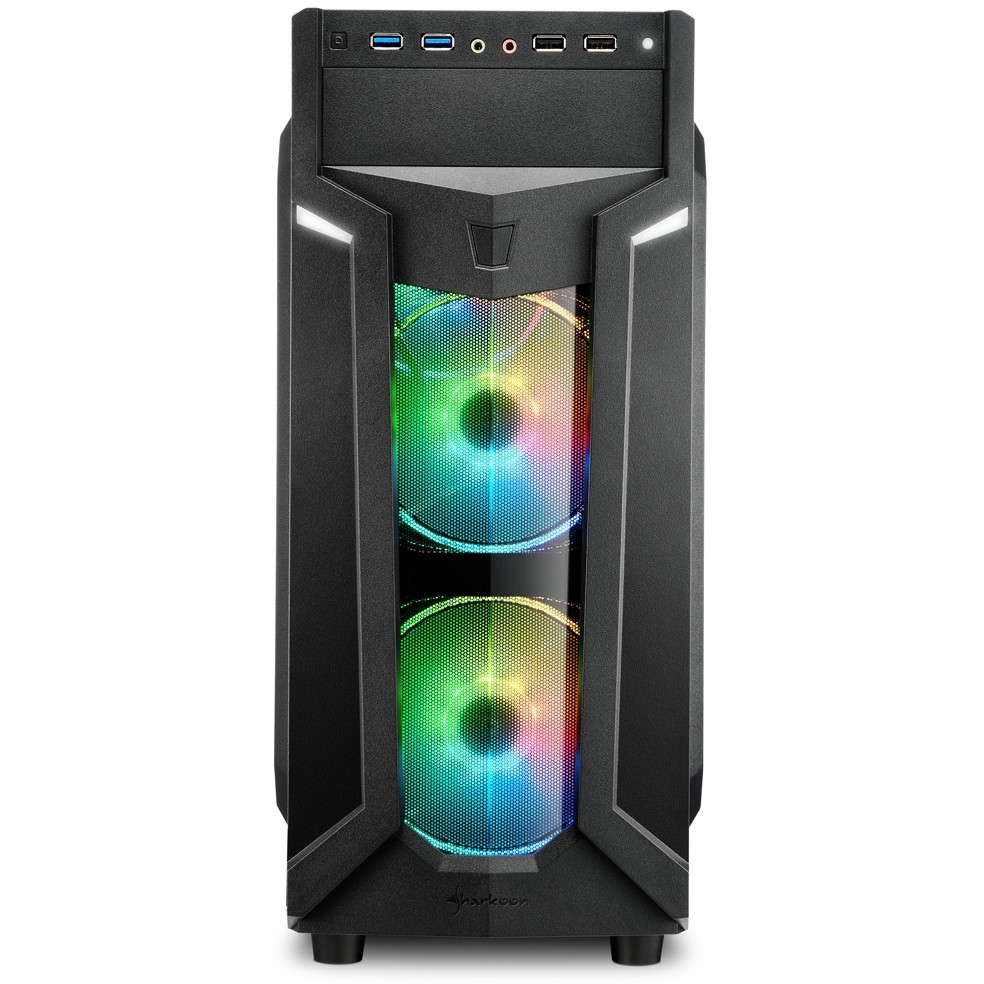 Kasë Sharkoon VG6-W RGB Midi Tower ATX - Zezë - Figura 2