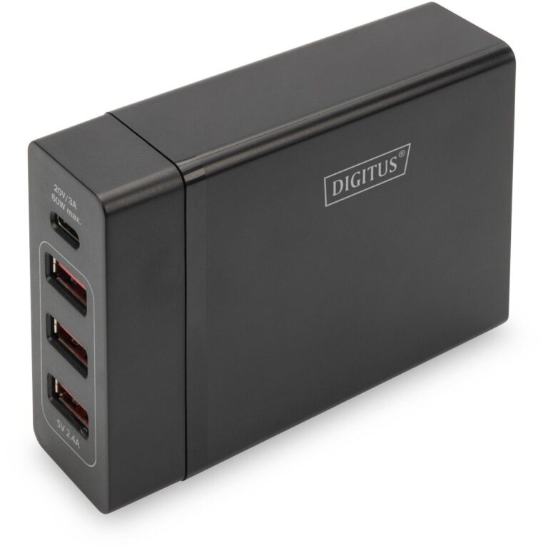 Adapter 72W 1xUSB-C 20V/3A 3x USB-A 5V/2.4A DIGITUS - Zezë