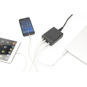 Adapter 72W 1xUSB-C 20V/3A 3x USB-A 5V/2.4A DIGITUS - Zezë