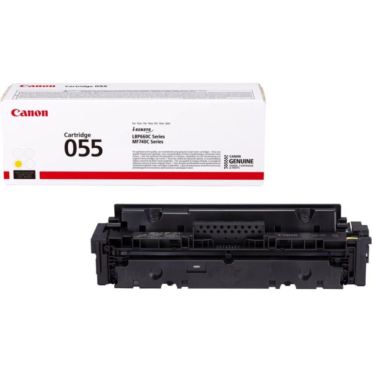 Toner Canon 055 Gelb i verdhë, për deri në 2,100 faqe