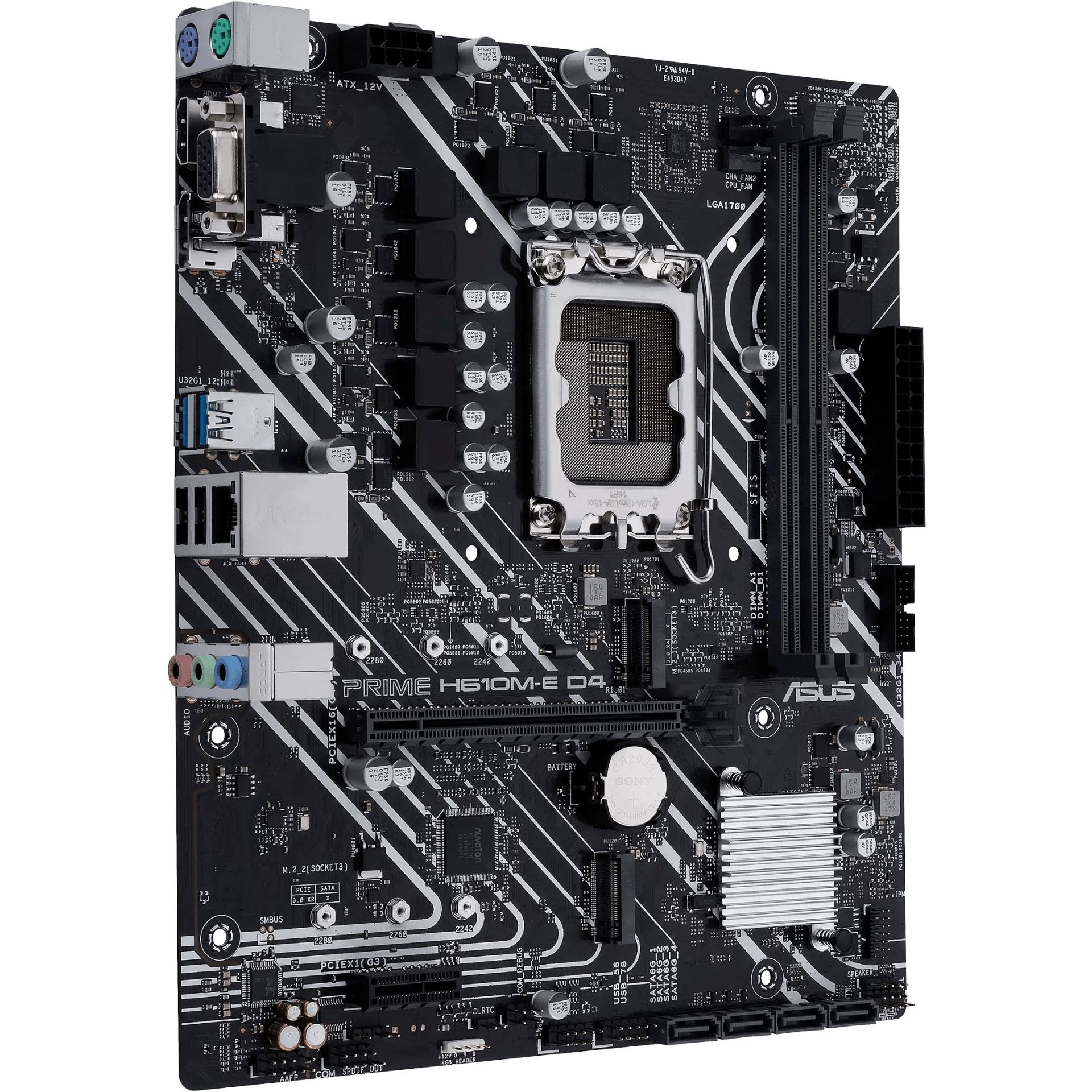 Pllakë Amë MB Intel ASUS PRIME H610M-E DDR4 CSM / Intel Socket 1700 / DDR4 / mATX - Figura 2