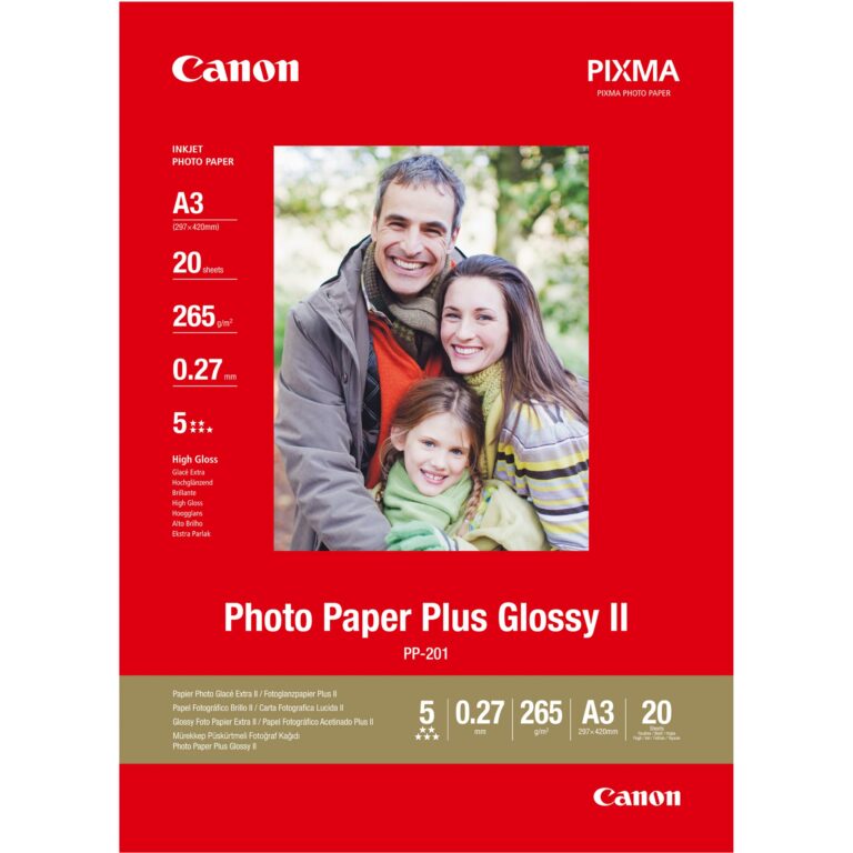 Letër Canon Photo Paper Plus Glossy II PP-201 2311B020 A3 – 20 Sheets