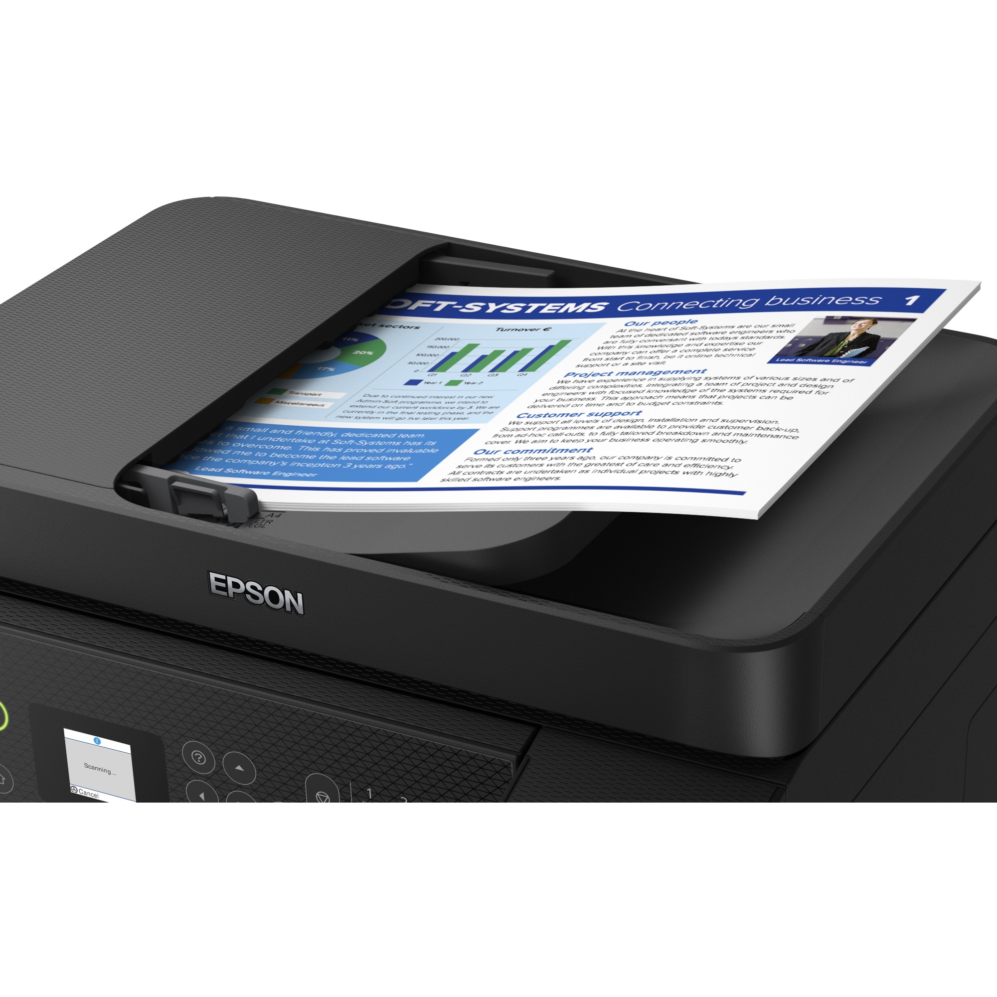 Printer Inkjet Epson EcoTank ET-4800 / 4-in-1 / A4 / WiFi ADF - Zezë - Figura 3