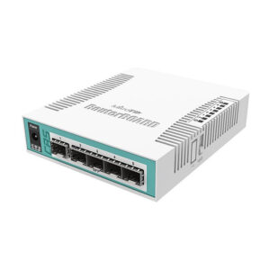 MikroTik CRS106-1C-5S Managed Fiber Switch 5x SFP + 1x Combo Port RouterOS Level 5 Desktop Switch