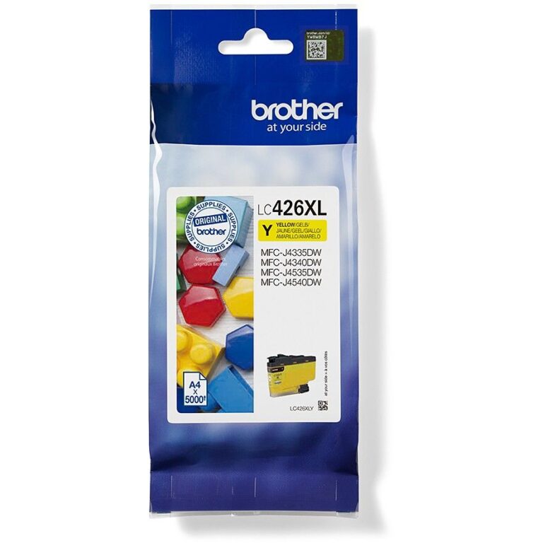 Brother LC-426XLY Yellow Ink Cartridge – Up to 5,000 Pages ISO/IEC 24711