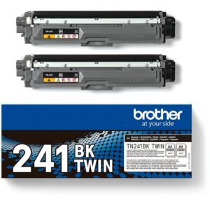 Brother TN241BKTWIN 2-Pack Toner – Up to 2,500 Pages ISO/IEC 19798