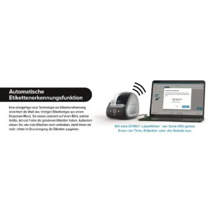 Printer Label për etiketa Dymo Writer 550 / 300dpi / USB 2.0 / e zezë dhe hiri