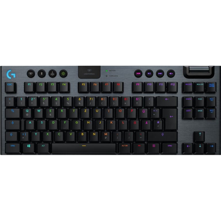 Tastierë Gaming me kabllo Logitech G915 TKL Gaming / Me ndriçim RGB / Mekanike / QWERTZ Gjerman - Zezë