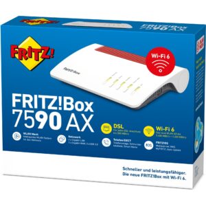 Ruter AVM Fritz!Box 7590 AX WiFi-6 pa S0