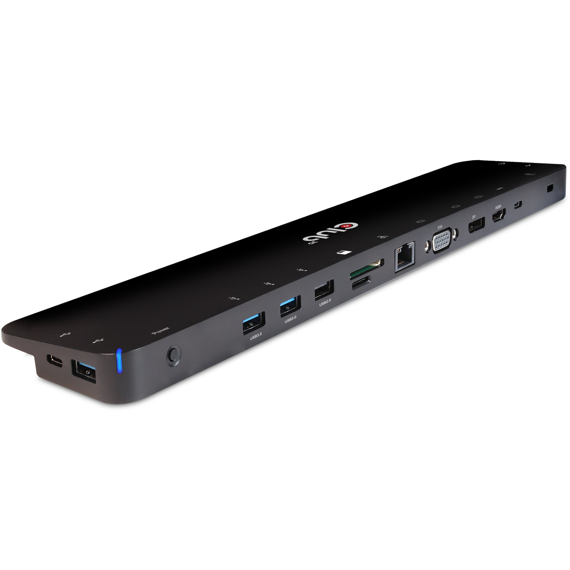 Docking Station Club3D ChargingDock USB-C 3.2 në 7xUSB/DP/HDMI/LAN/Audio 100W - Zezë - Figura 2