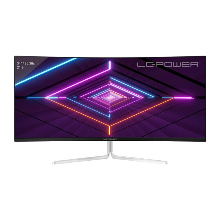 Monitor LC-Power / 34"/ UltraWide Quad HD VA / LCD / Curved / 100Hz / 6ms / HDMI+DP - Bardhë