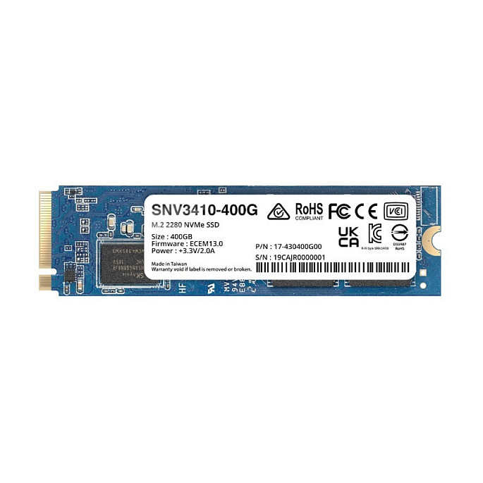 SSD të Brendshme Synology SNV3410 NVMe / 400GB / M.2 PCIe 3.0 x4