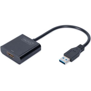 Adapter USB DIGITUS 3.0 në HDMI / deri në 1080p/1920×1080 - Zezë