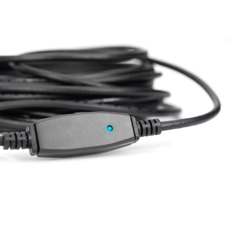Kabllo USB zgjatues aktiv DIGITUS USB 3.0 Typ‑A në Typ‑A (M/F) / 10m - Zezë - Figura 3