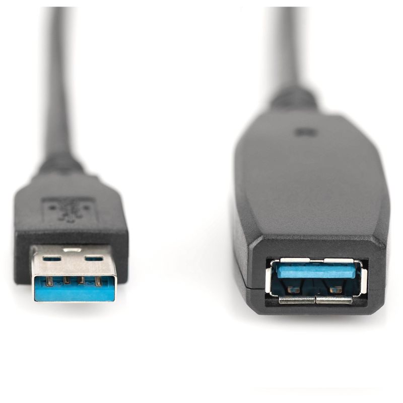 Kabllo USB zgjatues aktiv DIGITUS USB 3.0 Typ‑A në Typ‑A (M/F) / 20m - Zezë - Figura 2