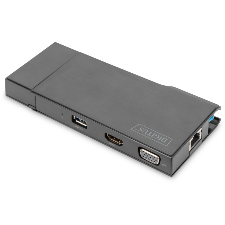 Docking Station DIGITUS Travel USB-C VGA/HDMI - Hiri