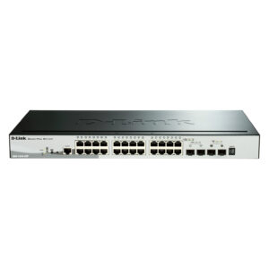 D-Link DGS-1510-28P/E 24-Port Gigabit Smart Managed PoE+ Switch | 24x PoE | 193W PoE Budget | 2x SFP + 2x 10G SFP+ | Layer 3 | Rackmount 24+4 Port