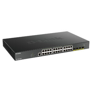 D-Link DGS-1250-28XMP/E Smart Managed 24-Port Gigabit PoE+ Switch me 4x 10G SFP+ Uplink 370W Rackmount Business Switch 5