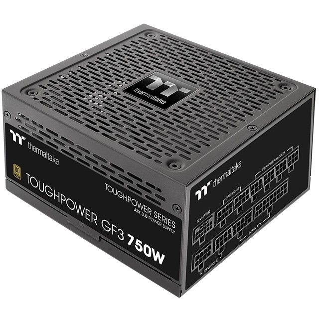Furnizues Energjie PSU Thermaltake Toughpower GF3 750W ATX 3.0 Power Supply / PCIe Gen 5.0 Ready / 80+ Gold – Zezë