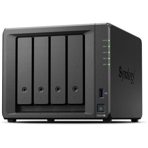 NAS Synology DS923+ / 4‑Bay / AMD Ryzen / 4GB DDR4 ECC / 2x USB 3.2 Gen1