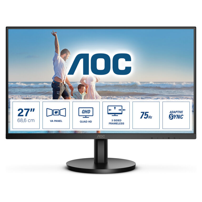 Monitor AOC Q27B3MA / 27"/ Quad HD VA / LED / 75 Hz / 4 ms / HDMI+DP+HDCP - Zezë