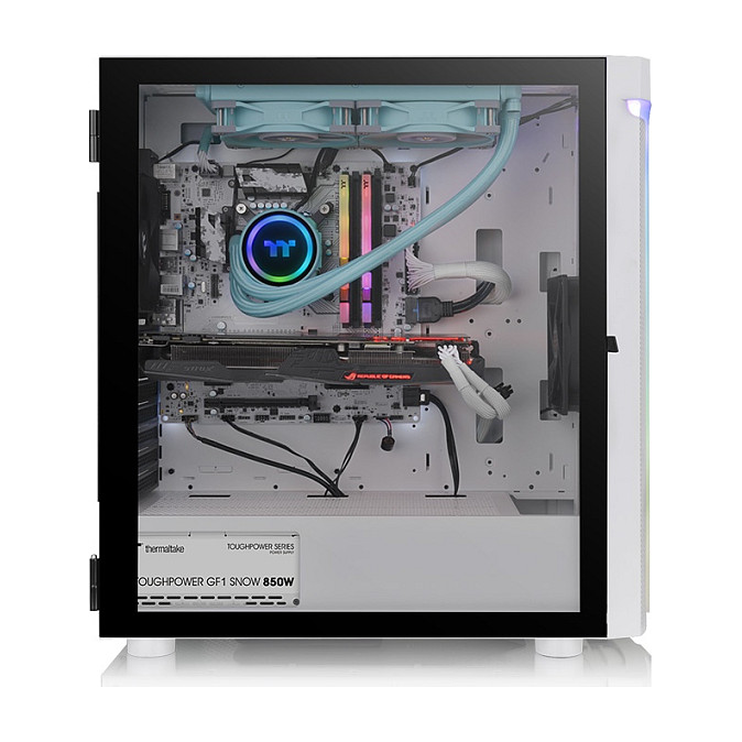 Kasë Midi Tower Thermaltake H590 TG ARGB – Bardhë - Figura 3